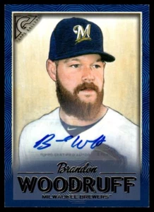 2018 Topps Gallery Autographs Blue Brandon Woodruff Auto 38/50 Milwaukee Brewers - Picture 1 of 2