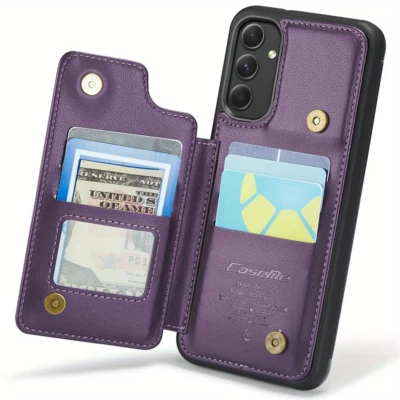 Чехол-бумажник с держателем карты для Samsung Galaxy S24 S23 S22 S21 Ultra S23 FE - Изображение 1 из 4