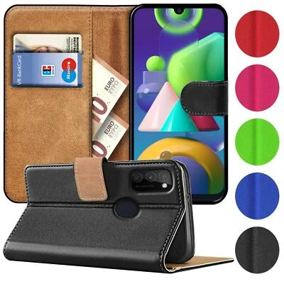 COOLGADGET Schutz Hülle Für Samsung Galaxy M30s M21 Handy Klapp Tasche Flip Schutzhülle