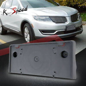 Front Bumper License Plate Mounting Bracket Holder Cover for 16-18 Lincoln Mkx