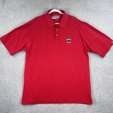 Valdosta State Blazers Polo Shirt 2XL XXL Red Cutter & Buck Dry Tec Cover