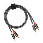 1pc 2RCA Male to 2RCA Male Stereo Audio Cable for  DVD VCD Amplifier