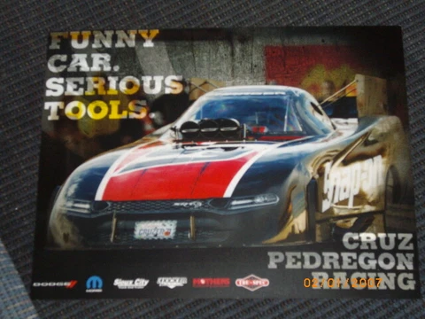 2019 CRUZ PEDREGON SNAP-ON FUNNY CAR NHRA POSTCARD Cover