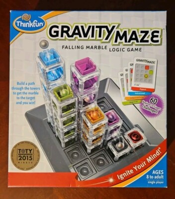 Thinkfun Gravity Maze Falling Marble Logic Bo...