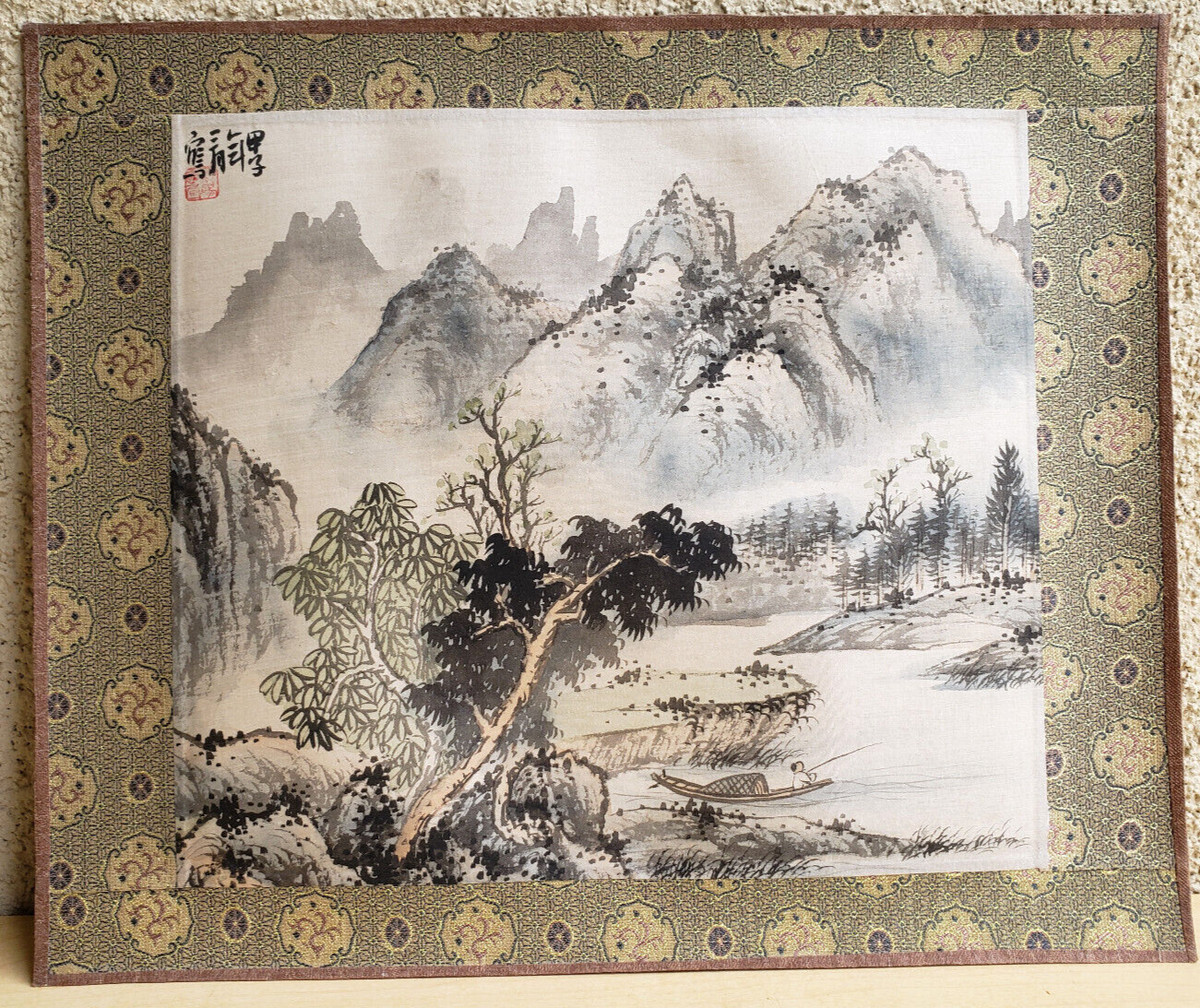 古い中国版画 清代「文武大夫繍補服」特大判104.5×60cm 蘇州