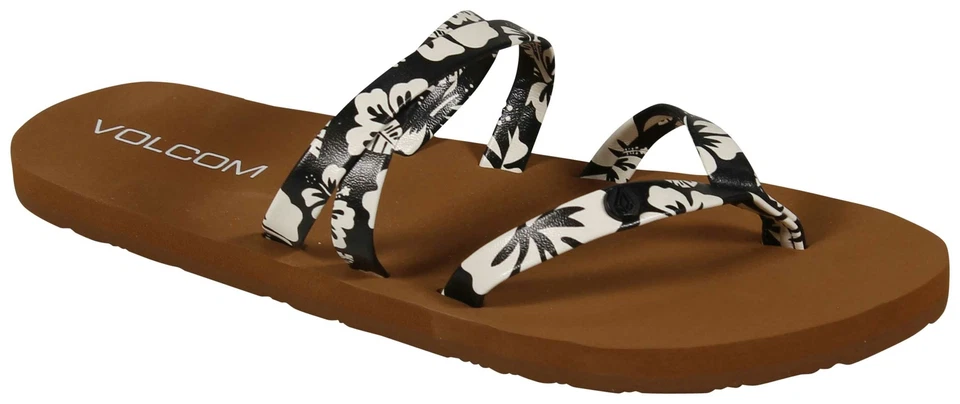 Sandalia Volcom Easy Breezy para Niña - Negra/Blanca - Nueva Foto 1 de 1