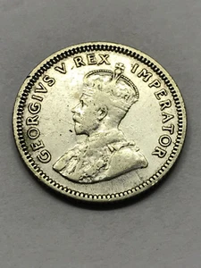 1932 South Africa 6 Pence Silver Fine++ #13219 - Picture 1 of 2