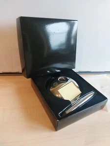 eleganter Kugelschreiber mit Ständer notizblock silber crome - Bild 1 von 1