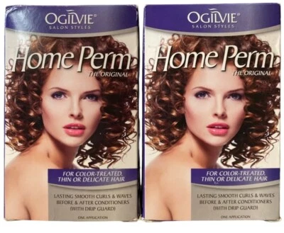 Ogilvie Home Perm Kits For Smooth Curls & Waves In One Application Lot Of 2 New - Image 1 of 4