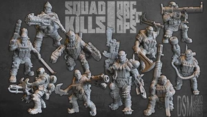DSM Orc Spec-Ops X10 28mm With Base Cyber punk Judge Dredd Stargrave Starsaga - Picture 1 of 26
