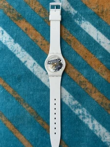 Swatch Mariniere GW169 2015 Standard Gents 34mm Silicone - Picture 1 of 5