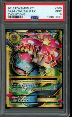 2016 Pokemon Xy Evolutions M Venusaur EX #100 Fa Evolutions PSA 9 - Image 1 of 2