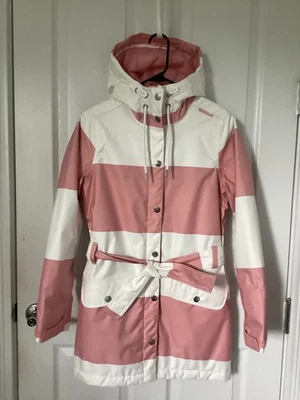 Abrigo de Lluvia Helly Hansen Lyness XS Impermeable Cinturón Rayas Chaqueta Náutica Usado en Excelente Condición! Foto 1 de 4