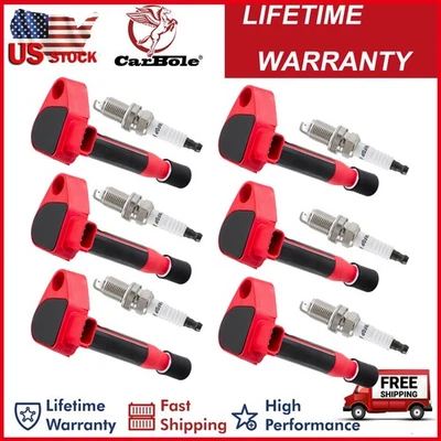 High Performance Ignition Coil & Spark Plug For Honda Accord Odyssey V6 UF242 - Image 1 of 4