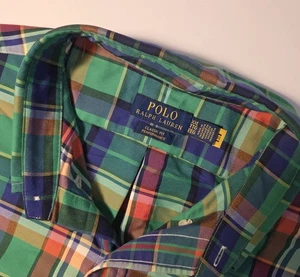Polo Ralph Lauren uomo taglia XXL vestibilità classica manica lunga camicia abbottonata - Foto 1 di 12
