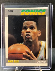 1987 Fleer Basketball - DALE ELLIS #33 Rookie Card - Seattle Supersonics
