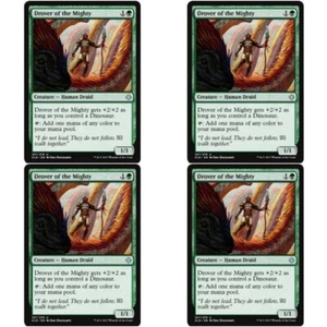 4 x DROVER OF THE MIGHTY NM Ixalan MTG Green - Human Druid Unc - Picture 1 of 1