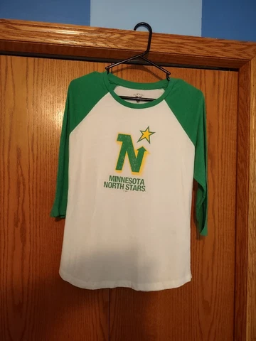 SWEET Vintage NHL Hockey Minnesota North Stars 3/4 Sleeves Shirt Adult Medium🏒⭐ Cover