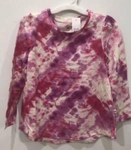 Gap girls size 4 pink purple tie-dye T-shirt mix & match swing style long Sleeve - Picture 1 of 4