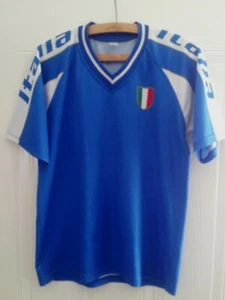 Camiseta deportiva italiana de fútbol Italia hogar camiseta azul retro vintage para hombre talla - Imagen 1 de 5