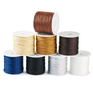 8 Rolls 0.8mm Nylon Chinese Knot Cord Nylon Jewelry Cord for DIY Jewelry Making - Picture 1 of 8