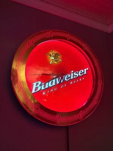 Reloj de pared vintage Budweiser eléctrico iluminado 1999 - Imagen 1 de 6