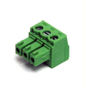 10pc Plug for pluggable terminal block 3P 8A300V Pitch= 3.81mm EC381V-03P Dinkle - Picture 1 of 5