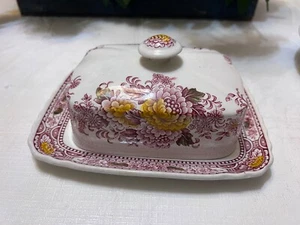 Ridgway Ironstone Canterbury Covered Butter/Cheese Dish - Picture 1 of 8