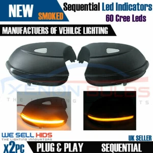 2x Sequential Mirror Turn LED Indicator Lights VW Scirocco Passat B7 M4 - Picture 1 of 5