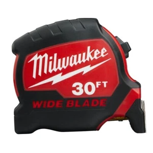 MILWAUKEE 30FT WIDE BLADE TAPE MEASURE 48-22-0230 2-SIDED TAPE FAST SHIP 1384585 - Picture 1 of 2