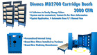 Diemco MD2700, 3000 CFM Cartridge Booth
