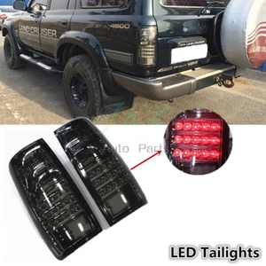 LED Rear Tail Signal Lights Lamp Black For Toyota Land Cruiser FJ/LC80 1991-1997 - Picture 1 of 7