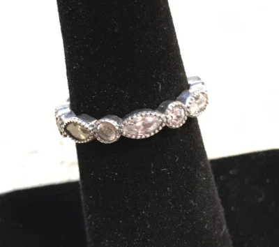  Pandora Alluring Brilliant Marquise Ring #190940CZ +HINGED BOX+POLISH CLOTH+Tag - Image 1 of 4