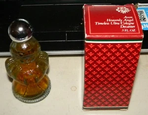 DECORATIVE AVON HEAVENLY ANGEL DECANTER ITH TIMELESS ULTRA COLOGNE - Picture 1 of 3