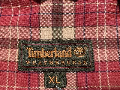 Timberland Weather Gear XL Rugged Fit 100% Cotton Canvas Lumberjack Plaid Shirt - Image 1 of 4