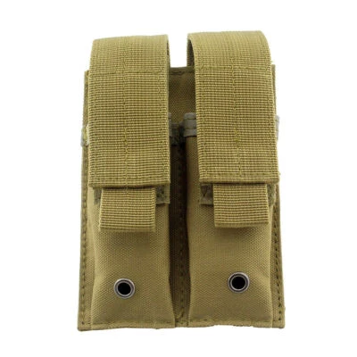 Tactical Molle Pistol Double Magazine Pouch for 9mm .40 and .45 Caliber Mag - Image 1 of 4