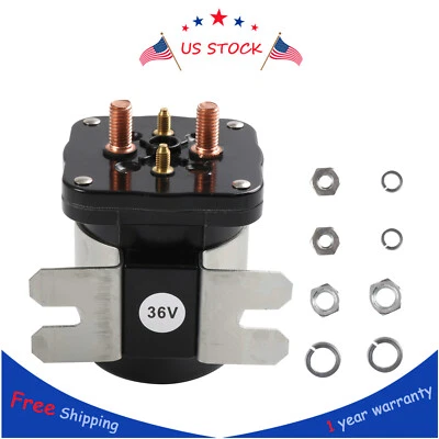 TOMTOP-AUTO 4 Terminal Heavy Duty Solenoid 20468-G1 20486G1 FOR 1989-UP E-Z-GO Electric 36V
