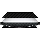Housse de disque dur noir en fibre de carbone Skinomi pour Apple MacBook SuperDrive