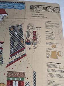 Daisy Kingdom Country Noah Vest Fabric Sewing panel-Size S M L - Picture 1 of 9