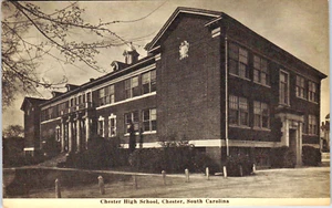 Post Card Chester High School Chester South Carolina B&W PC274 - Picture 1 of 2