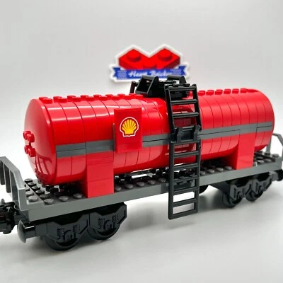 LEGO Shell Tanker Train Car Kit - Para Trenes RC o 9V, 100% Original NUEVO LEGO. Foto 1 de 2