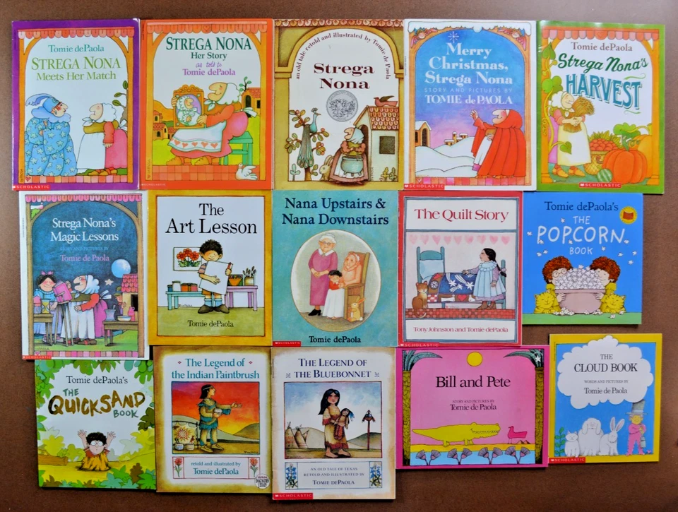 Lot 15 Tomie dePaola Picture Books Strega Nona Indian Paintbrush Bluebonnet T2 Foto 1 de 1