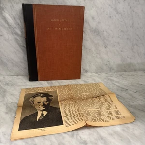 As I Remember by photograph Arnold Genthe HC 1936 1st ed. hardcover + article - Picture 1 of 17