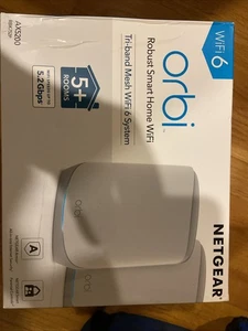 NEW NETGEAR Orbi Whole Home Tri-Band WiFi 6 Mesh Network System (RBK752P) AX5200 - Picture 1 of 5