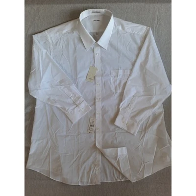 Pierre Cardin Men's Big 3XL 1804B Style Dress Shirt Button LS White Cotton Blend - Image 1 of 4