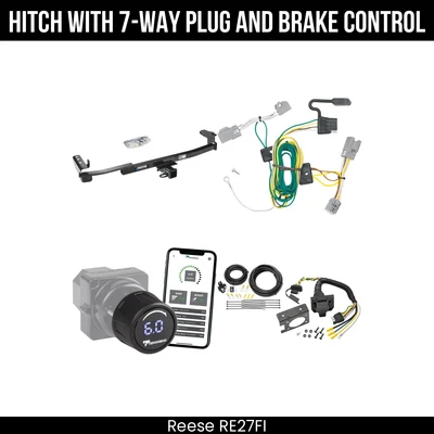 Paquete de remolque de enganche + control de freno para 08-09 Ford Taurus X 44525 receptor de 2" clase 3 Foto 1 de 4