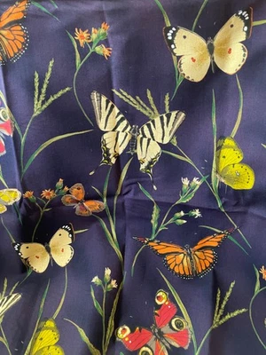 Tela azul marino de 1 yarda Jennifer Sampou para Kaufman “The Nature Collection” fuera de stock Foto 1 de 2