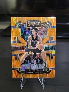 2023-24 Panini Select - Concourse Dereck Lively #76 Orange Flash Prizm (RC) - Picture 1 of 2