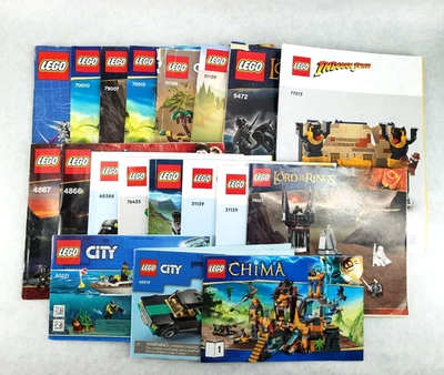 Lego System Instruction Manuals Lot Of 19, Harry Potter, Lord of the Rings, etc - Image 1 of 4