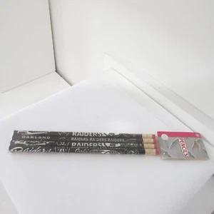 VINTAGE WINCRAFT SPORTS OAKLAND LAS VEGAS RAIDERS NFL LICENSE 4 PENCIL  NEW - Picture 1 of 5